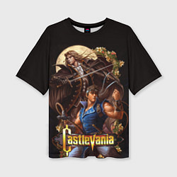 Футболка оверсайз женская Castlevania - Leon & Alucard, цвет: 3D-принт