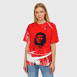 Футболка оверсайз женская CHE GUEVARA - КРАСКА, цвет: 3D-принт — фото 2