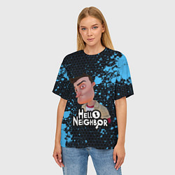 Футболка оверсайз женская Hello Neighbor Привет сосед Ник Рот, цвет: 3D-принт — фото 2