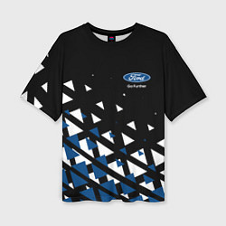 Женская футболка оверсайз Ford треугольники