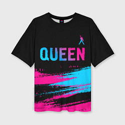 Футболка оверсайз женская Queen Neon Gradient, цвет: 3D-принт