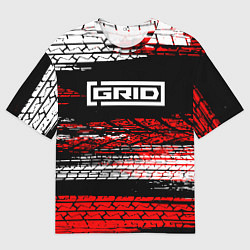 Женская футболка оверсайз Grid legends - гонки