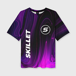 Футболка оверсайз женская Skillet violet plasma, цвет: 3D-принт