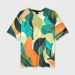 Футболка оверсайз женская Multicoloured camouflage, цвет: 3D-принт