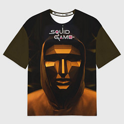 Женская футболка оверсайз Игра в кальмара - ведущий