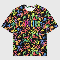 Футболка оверсайз женская Capoeira colorful mens, цвет: 3D-принт