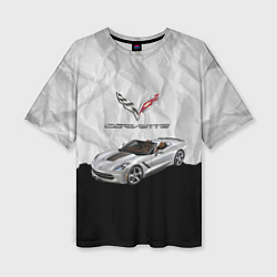 Женская футболка оверсайз Chevrolet Corvette - motorsport