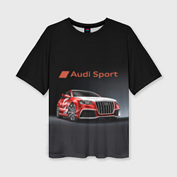 Женская футболка оверсайз Audi sport - racing team