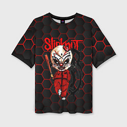 Женская футболка оверсайз Slipknot объемные соты