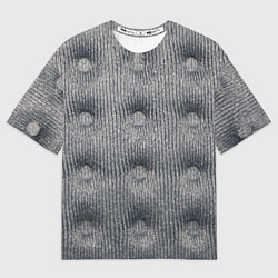 Женская футболка оверсайз Мебельная обивка - текстура