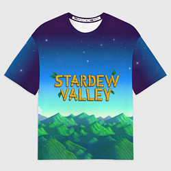 Футболка оверсайз женская Горы Stardew Valley, цвет: 3D-принт