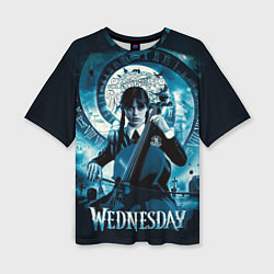 Женская футболка оверсайз Wednesday Addams 2022