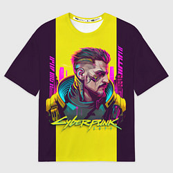 Футболка оверсайз женская Киберпанк 2077 Арт, цвет: 3D-принт
