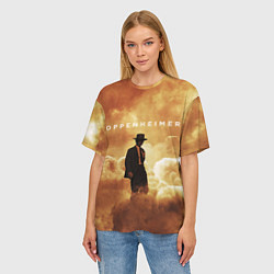 Футболка оверсайз женская Оппенгеймер, цвет: 3D-принт — фото 2