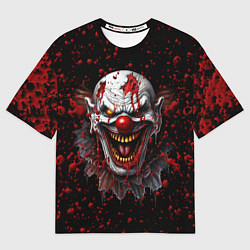 Футболка оверсайз женская Страшный клоун, цвет: 3D-принт