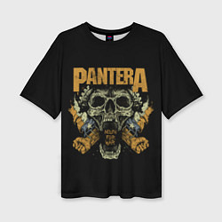 Женская футболка оверсайз Pantera - mouth for war