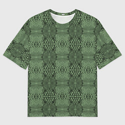 Футболка оверсайз женская Крокодиловый стиль, цвет: 3D-принт