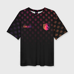 Футболка оверсайз женская Team Liquid pattern, цвет: 3D-принт