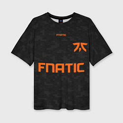 Футболка оверсайз женская Форма Fnatic pixels, цвет: 3D-принт