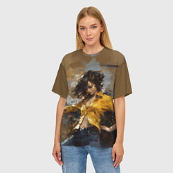 Футболка оверсайз женская Michael Jackson - Billie Jean, цвет: 3D-принт — фото 2