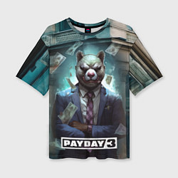 Футболка оверсайз женская Payday 3 bear, цвет: 3D-принт