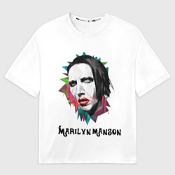 Футболка оверсайз женская Marilyn Manson art, цвет: 3D-принт