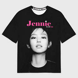 Футболка оверсайз женская Blackpink Jennie Portrait, цвет: 3D-принт