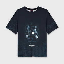 Женская футболка оверсайз Персонажи Alan Wake