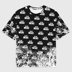 Футболка оверсайз женская Алан Вейк узор, цвет: 3D-принт