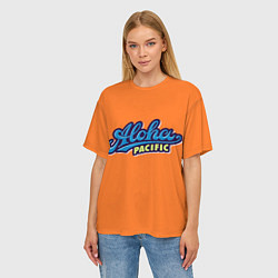 Футболка оверсайз женская Aloha Pacific, цвет: 3D-принт — фото 2