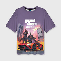 Женская футболка оверсайз Grand Theft Auto - game