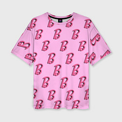 Женская футболка оверсайз B is for Barbie