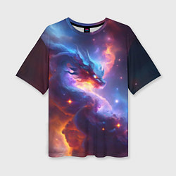 Женская футболка оверсайз Туманность дракона