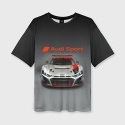 Женская футболка оверсайз Audi sport - racing car - extreme