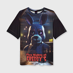 Женская футболка оверсайз Five Nights at Freddys Bonnie