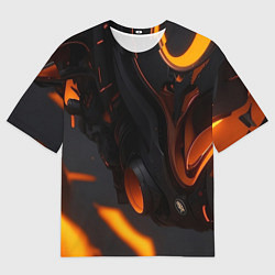 Женская футболка оверсайз Киберорёл