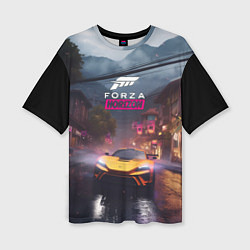 Футболка оверсайз женская Forza horizon racing, цвет: 3D-принт
