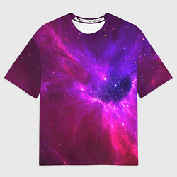 Футболка оверсайз женская Бескрайнее космическое пространство - галактика, цвет: 3D-принт