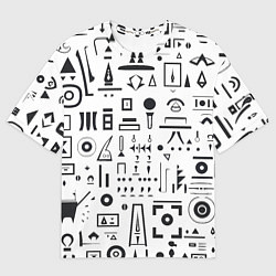 Футболка оверсайз женская Геометрическая фантазия, цвет: 3D-принт