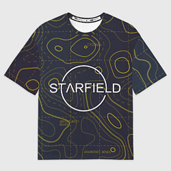 Футболка оверсайз женская Starfield марс dark, цвет: 3D-принт