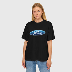 Футболка оверсайз женская Ford sport auto, цвет: 3D-принт — фото 2