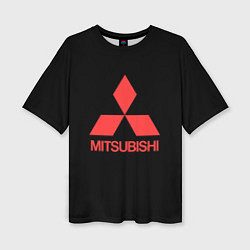 Женская футболка оверсайз Mitsubishi sportcar