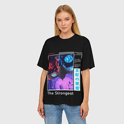 Футболка оверсайз женская Сатору Годжо сильнейший, цвет: 3D-принт — фото 2