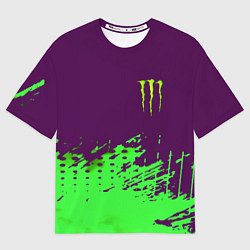 Женская футболка оверсайз Monster energy taurin
