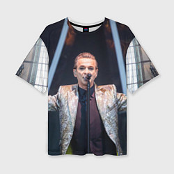 Футболка оверсайз женская Depeche Mode - Dave Gahan stage memento mori, цвет: 3D-принт