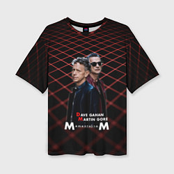 Женская футболка оверсайз Depeche Mode - Dave Martin memento mori tour