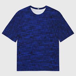 Женская футболка оверсайз Тёмно-синий текстура