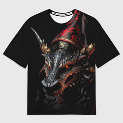 Женская футболка оверсайз Дракон холода