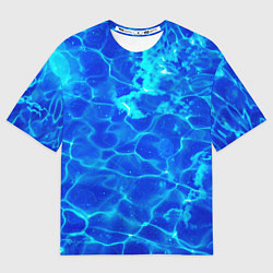 Женская футболка оверсайз Чистая вода океаны