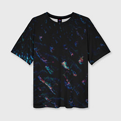 Женская футболка оверсайз Лазурные сапфиры